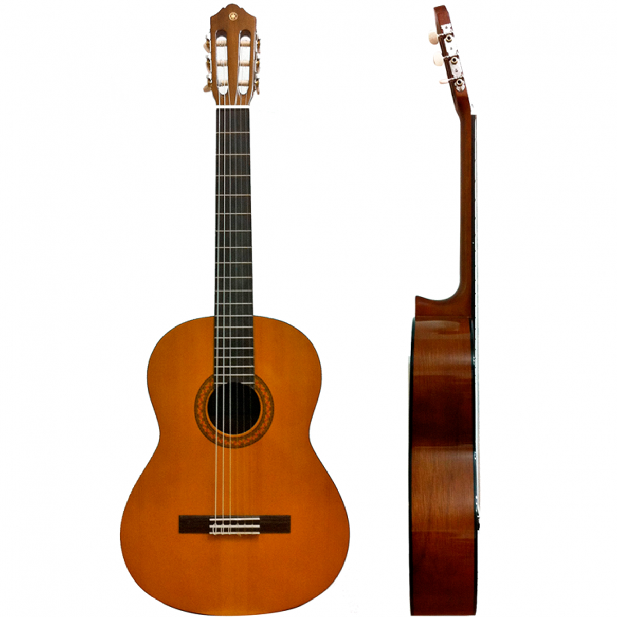 Guitarra Clásica Yamaha C40 Para Diestros Natural Palo De Rosa Brillante - Imagen 2
