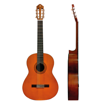 Guitarra Clásica Yamaha C40 Para Diestros Natural Palo De Rosa Brillante