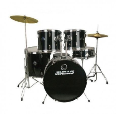 Bateria Jinbao Jbp1601A Atriles Negros Negra